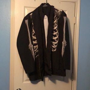 Men’s Large Skeleton Black 3 piece suit